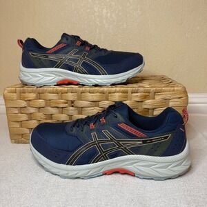 ASICS Gel-Venture 9 Trail Running Shoes Men 14 Extra Wide Navy Blue 1011B488